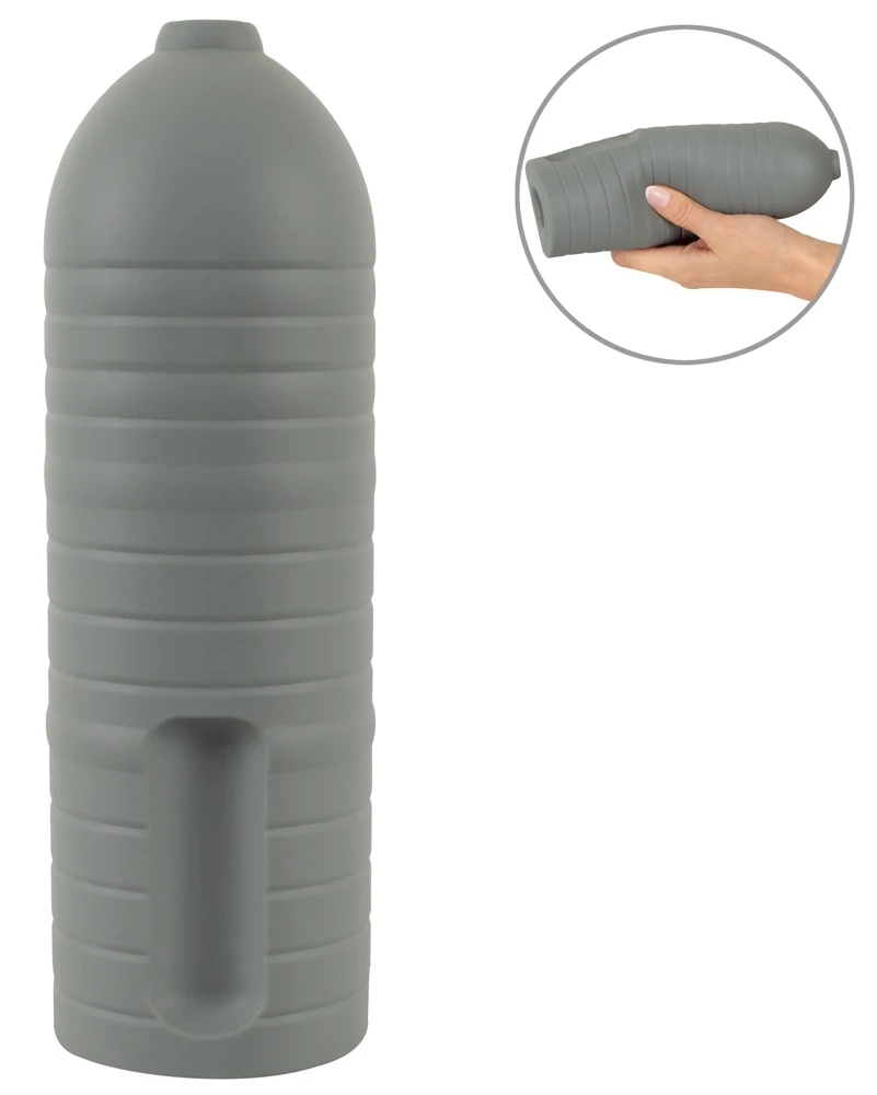 Suck-O-Mat 3 Perf. Sleeve L, Suck-O-Mat 3 Sleeve L aus seidig-softem Silikon mit Performance Ringen für intensivere Stimulation und optimalen Halt