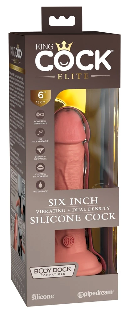KCE 6 Zoll DD Vibrating Cock DD Vibrator in lebensechter Penisoptik