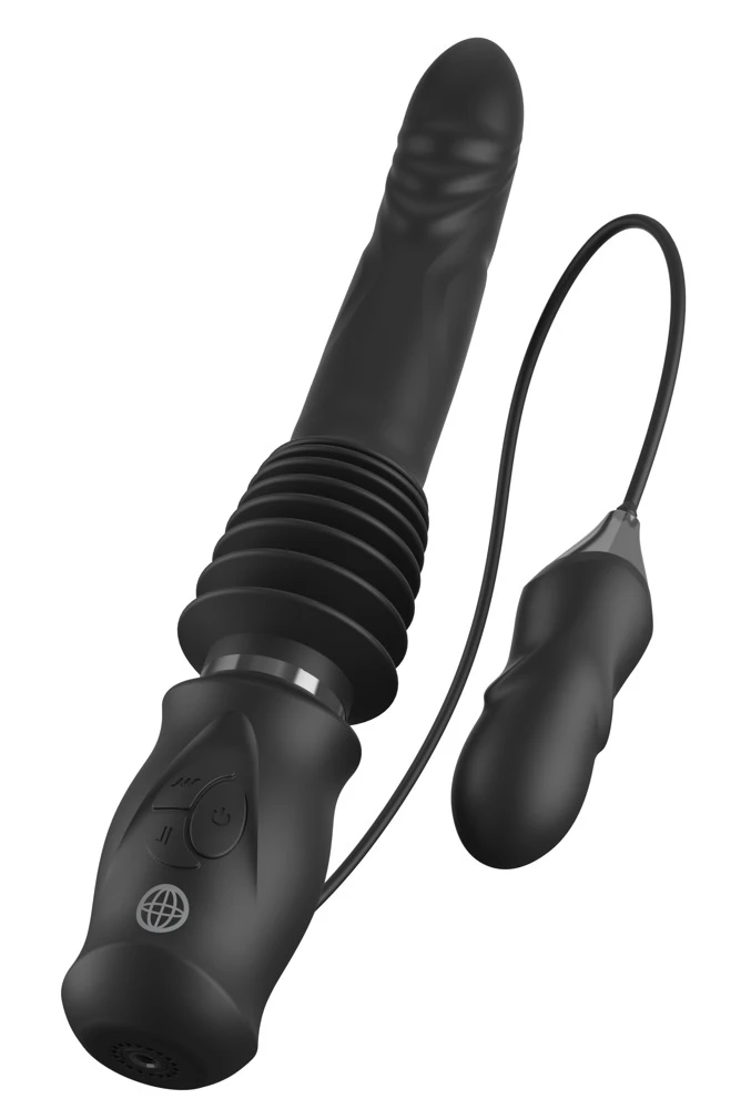 FFS Ultimate Silicone Thrus.BL, Erlebe maximale Power und vielseitige Funktionen mit dem Stoßvibrator Ultimate Silicone Thruster – für doppelte Stimulation und freihändigen Spaß