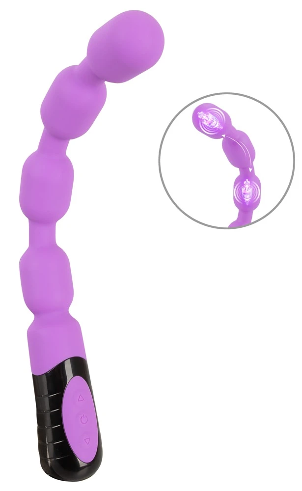 High Performance Beads, Kraftvolle Doppel-Vibration trifft gezielte G- und P-Punkt-Stimulation – mit ergonomischem Hebel für intensive Lustmomente