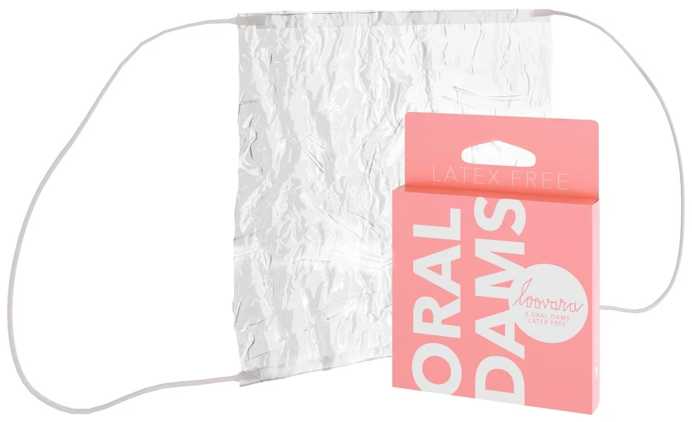 Loovara Oral Dams 3er, Loovara Oral Dams Lecktücher ultradünn vegan latexfrei transparent für hygienischen Schutz beim Oralverkehr