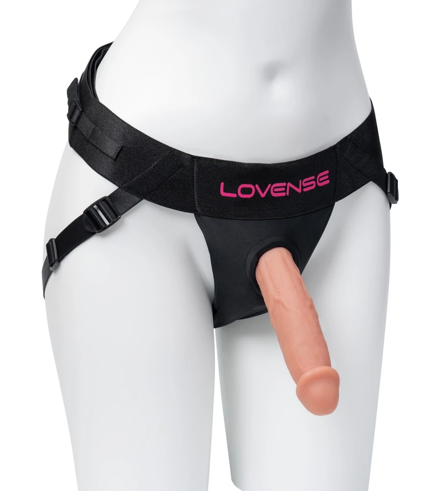 Strapless Harness for Lapis, Lovense Harness Strap-on Jock verstellbar für Lapis & Dildos bis Ø 5 cm Pegging Harness mit starkem Halt Stretch Jock