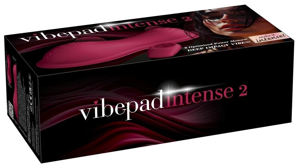 vibepad intense 2, Vibrokissen mit Fernbedienung 2 Power-Motoren 20 Vibrationsmodi wasserdicht IPX7 intensive Reizwäsche EROS