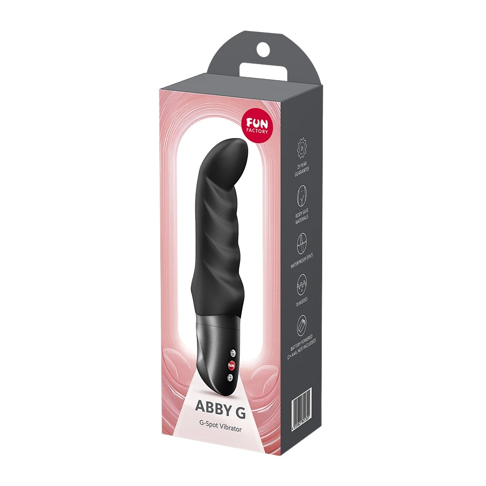 Abby G Black, G-Punkt-Vibrator mit 10 Vibrationsmodi, flexibler Spitze und intensiver Wellenstruktur für gezielte Stimulation