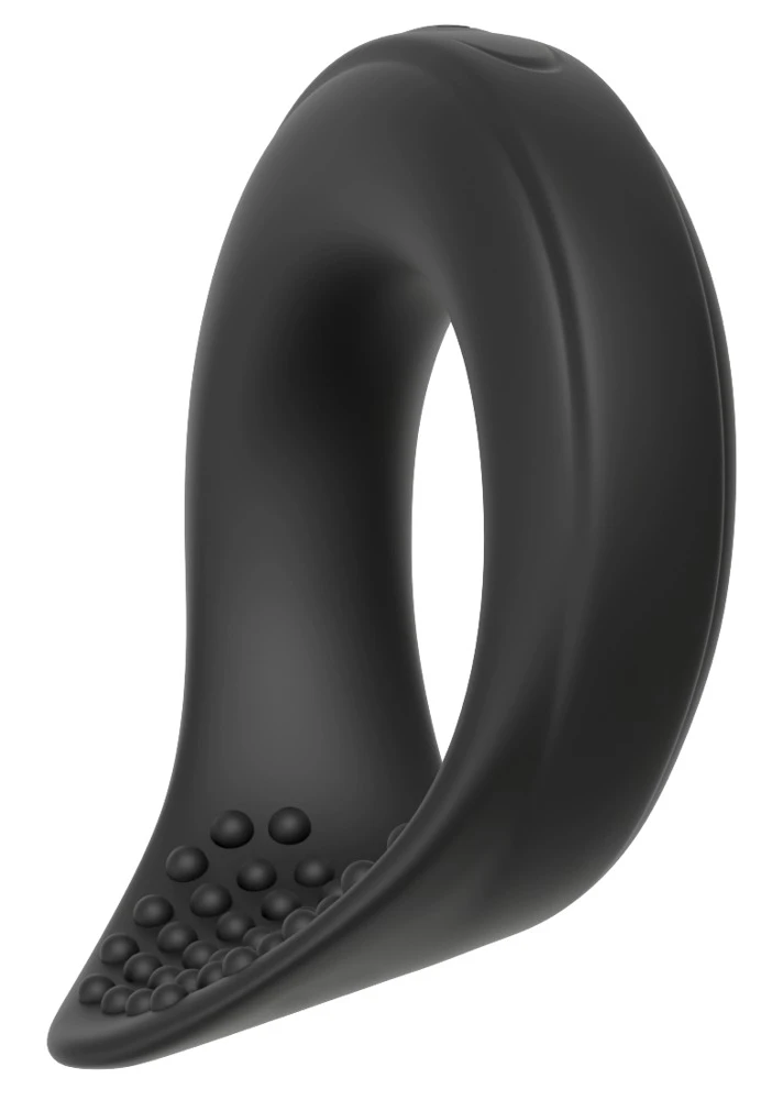 Rebel Ball Ring with Vibration, Dehnbarer Hodenring mit Vibration sorgt für intensive Stimulation, kraftvolle Erektion und tiefe Lustmomente dank 10 Vibrationsmodi