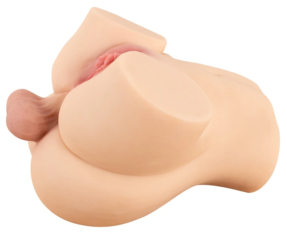Realistixxx Deluxe Double Tors, Doppeltorso-Masturbator Deluxe mit Vagina und Anus, realistischer Männer- und Frauen-Torso für intensive Dreiersex-Feelings