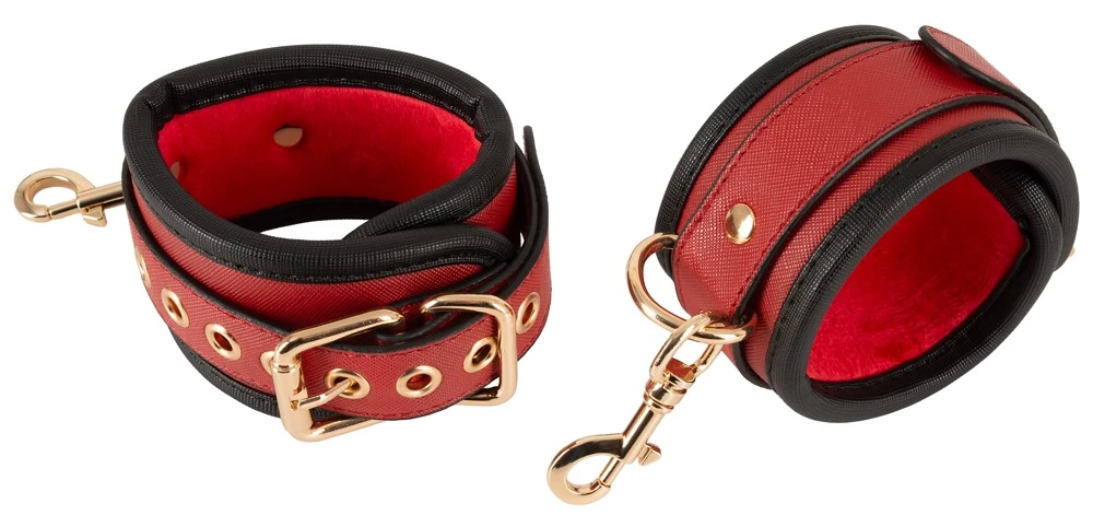 Bad Kitty Thigh Restraint Set, Sexy Kombifessel Deluxe mit Nacken- & Schenkelgurten, abnehmbaren Handfesseln, gepolstert & verstellbar für heiße Spiele