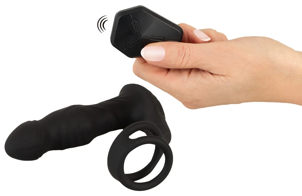 RC Vibrating Prostate Plug Nod, Doppelte Stimulation: Vibration, Ringe & Nodding für heiße Anal-Momente