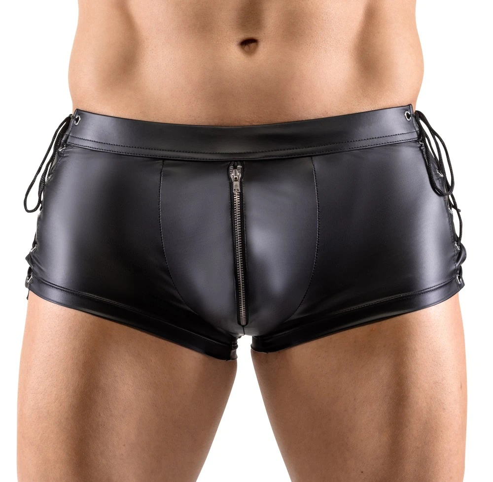 Betonende eng geschnittene Pants von Svenjoyment aus leichtem Stretchmaterial mit trendigem matten Finish.