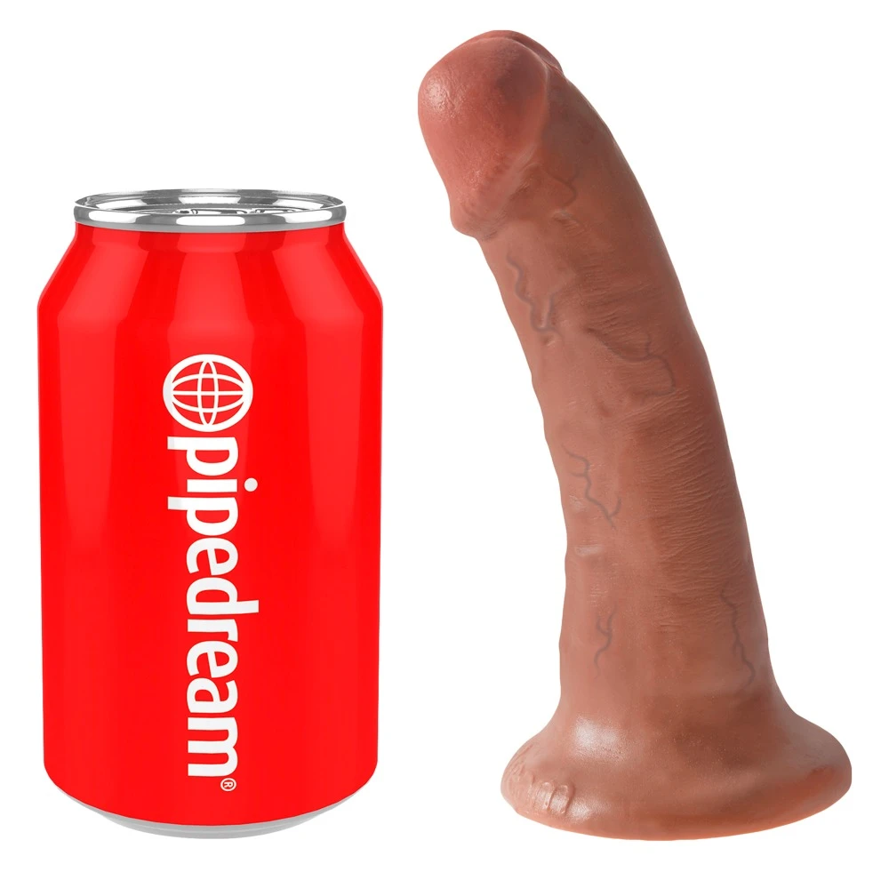 King Cock 6 Zoll Naturdldo mit Saugfuß