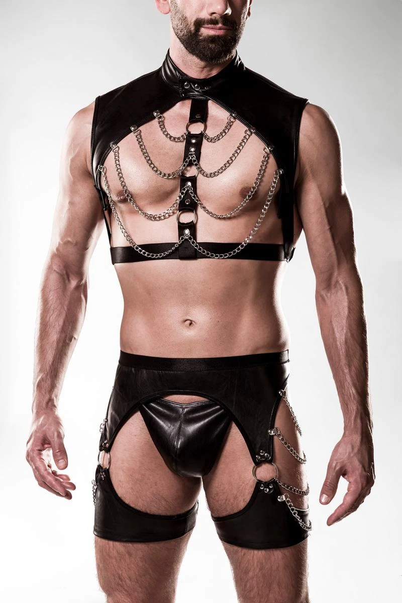 Herren Erotik Harness-Set von Grey Velvet Men