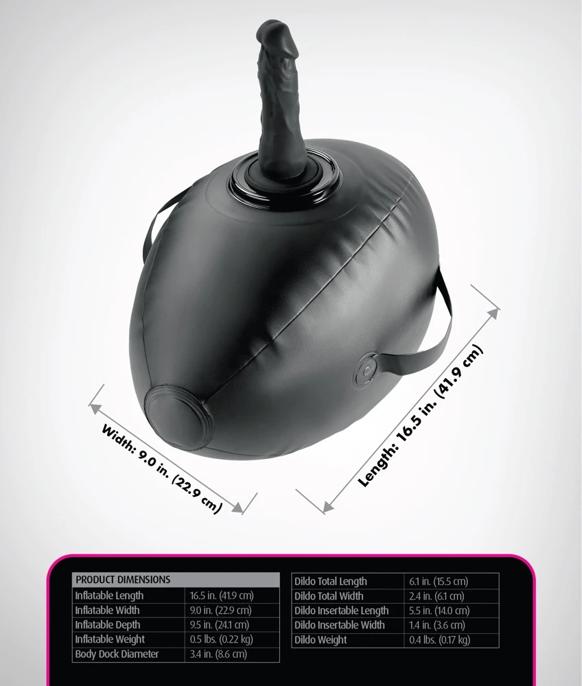 FFS Body Dock Infl. Love Ball,Fetish Fantasy Love Ball aufblasbarer Liebesball mit Naturdildo und Body Dock Halterung für intensives Toy-Vergnügen