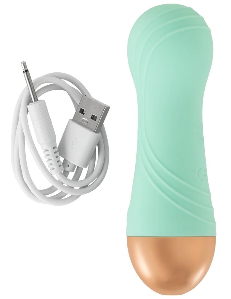 Cuties Soft Green, Mini Vibrator smarter Silikon Vibrator mit 10 Vibrationsmodi ultraweich kompakt leise für intensive Reizwäsche Momente Cuties