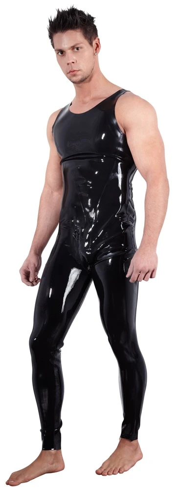 Overall von Late X – hautenger Latex-Einteiler mit Reißverschluss durch den Schritt, ultra sexy Passform, matter Look und körpernaher Sitz
