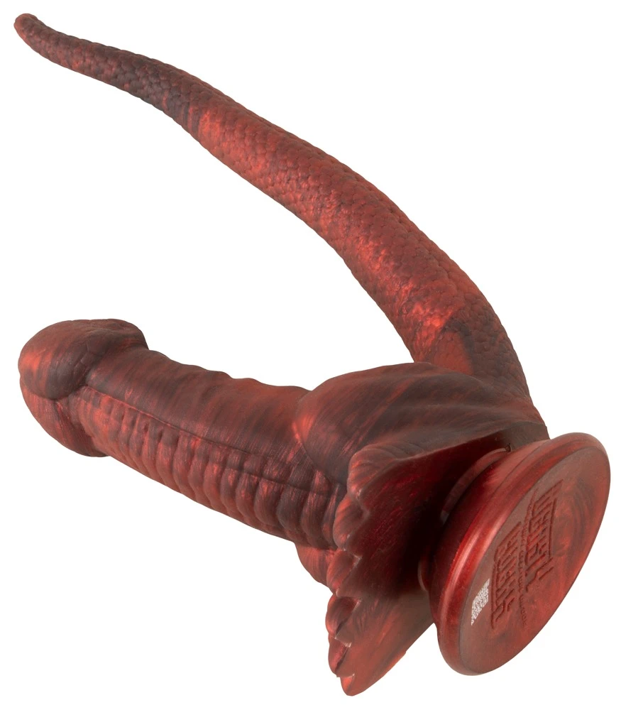 Beasty Cocks Panthera Double, Doppeldildo Panthera Double mit Saugfuß, markantem Plug und 30 cm Schwanz für heiße Spiele