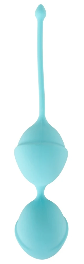 Cuties Love Balls Blue, Double Love Ball Liebeskugel-Duo für effektives Beckenboden-Training mit schwingenden Innenkugeln 91 g himmelblau Cuties
