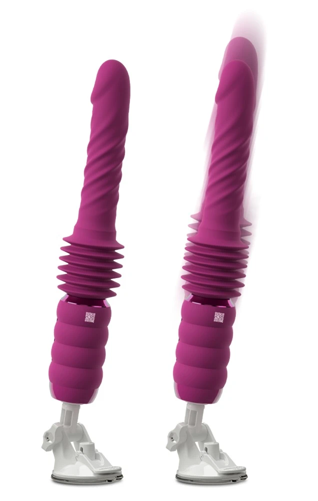 Thrusting&Rotating Fucking Mac, You2Toys Stoßvibrator mit rotierender Vibro-Eichel, intensiven Wirbelwellen, kraftvollen Vibrationen und verstellbarem Saugfuß für erotische Lust