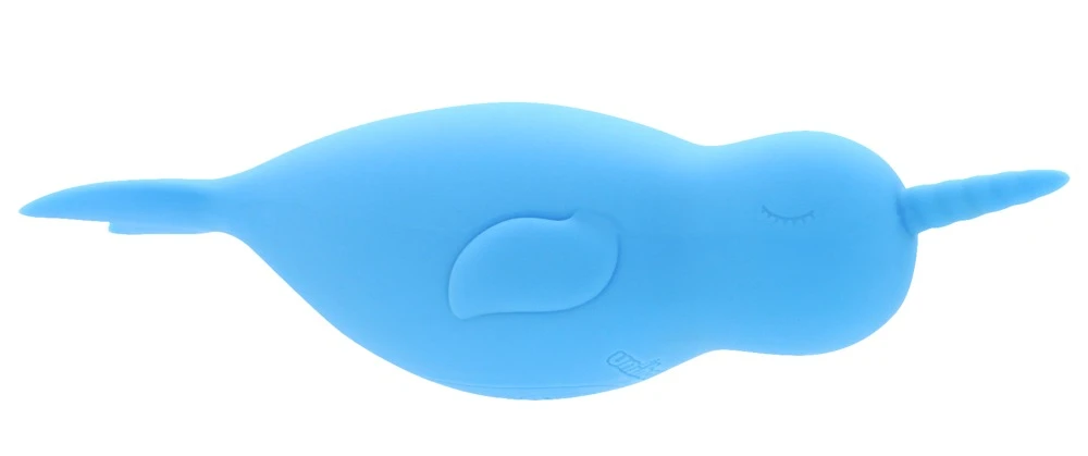 Unihorn of the Sea-The Narwhal, Unihorn Narwhal Klitoris-Vibrator – beidseitig nutzbares Lust-Toy mit flatternder Schwanzflosse & vibrierendem Horn für intensive, verspielte Stimulation in 10 kraftvollen Modi