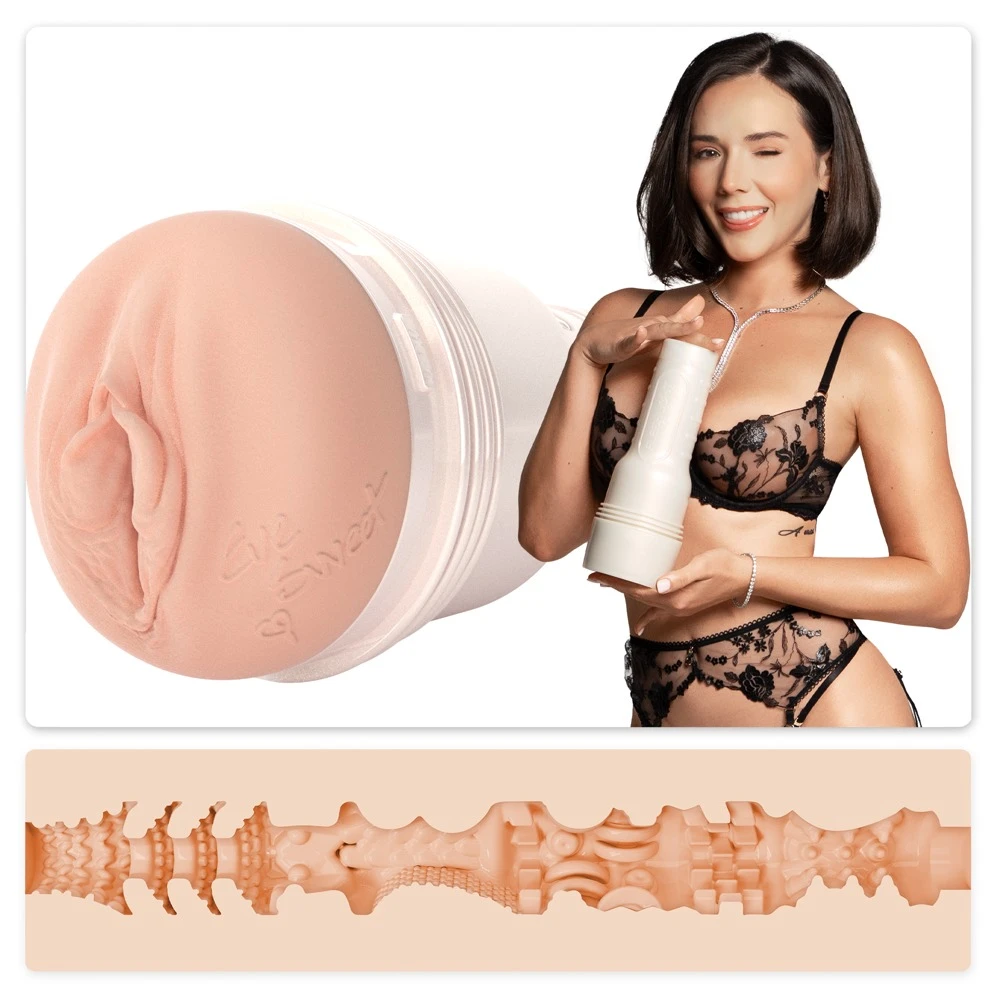Fleshlight Girls Eve Sweet Fle, Fleshlight Eve Sweet Fleur De Soirée Masturbator – Aufreizende Vagina-Nachbildung mit intensiver Reizstruktur und diskretem Taschenlampen-Design