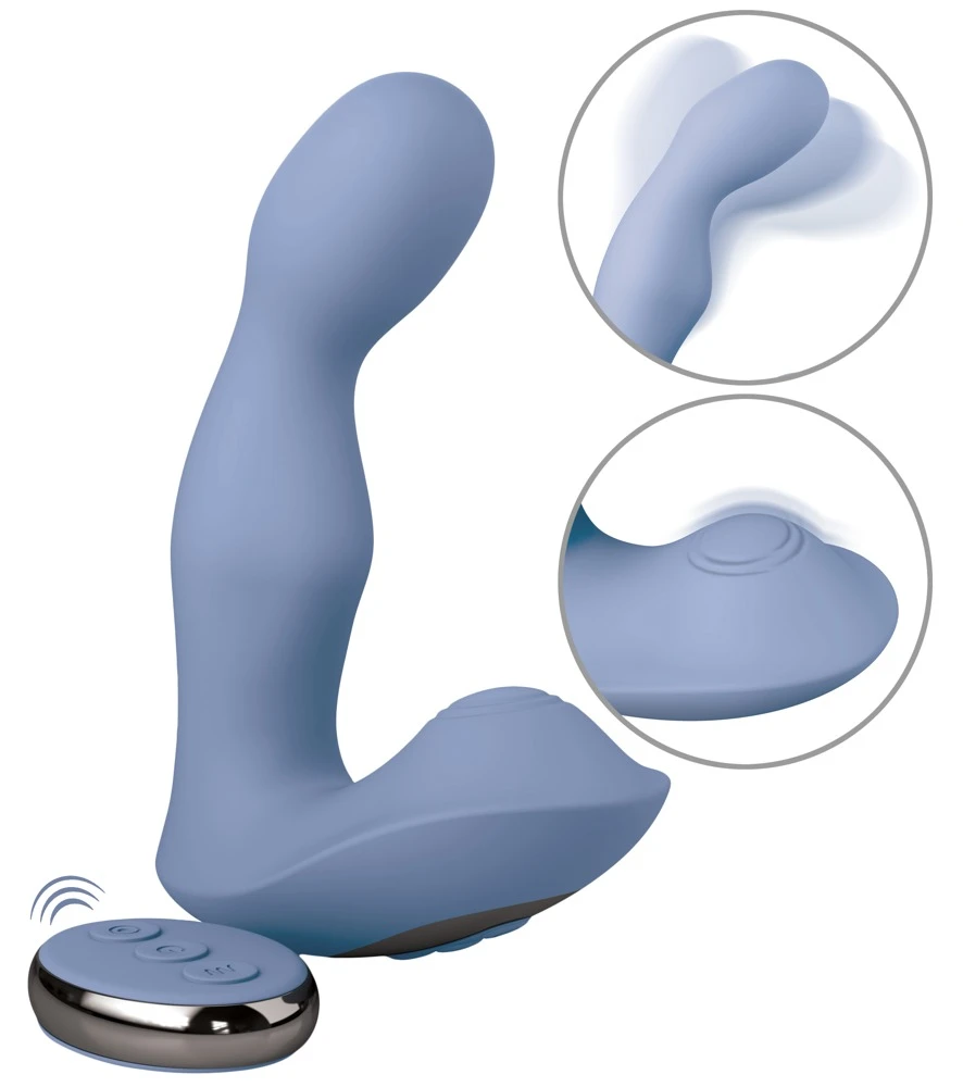 JJ Pulsus P-Spot, Intensive Prostata-Massage: 2 Motoren, 3 Modi & praktische Fernbedienung für gleichzeitige innere & äußere Stimulation