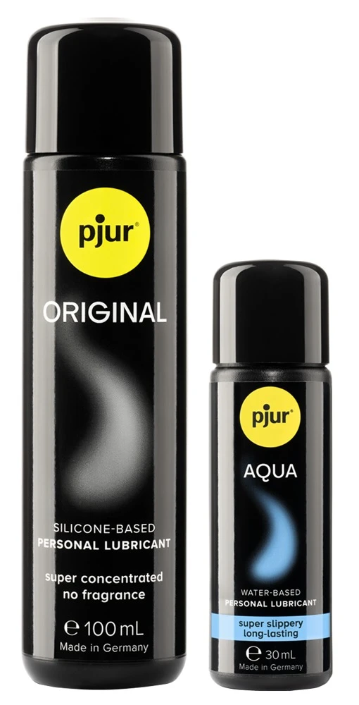 pjur 30th Anniversary Gift Set, pjur Jubiläumsset: ORIGINAL 100 ml + AQUA 30 ml gratis – 2 Gleitgele, 1 Preis, doppelte Gleitfreude!