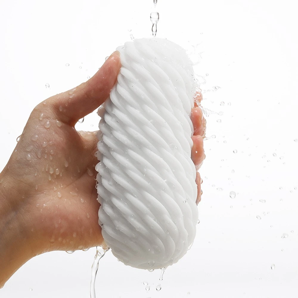 Tenga 3Dx FLOW, TENGA 3Dx FLOW Wiederverwendbarer Masturbator Softmasturbator 3D Reliefstruktur elastisches Material Handjob Toy inkl. Gleitgel