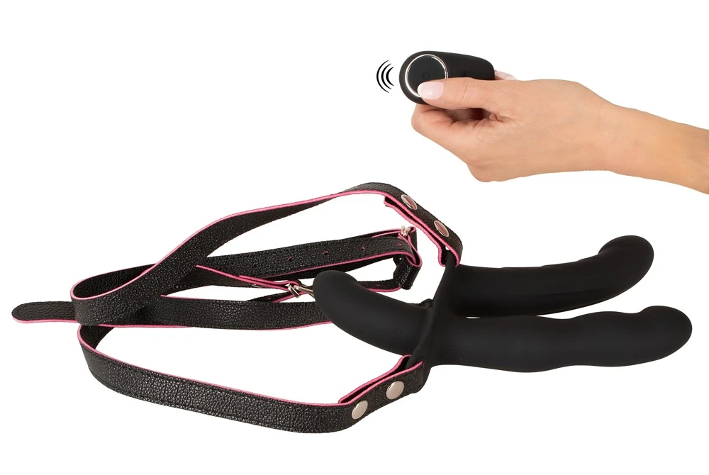 RC Double Outside Strap-On, You2Toys RC Double Outside Strap-on-String mit 3 Vibratoren und Fernbedienung – Aufreizender Doppelspaß mit intensiven Vibrationen für beide