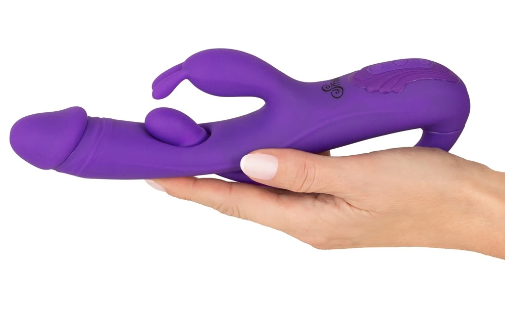 Smile Rabbit Vibe w G-Spot/Ana, Sweet Smile Rabbit Vibrator Triple Action 3 Motoren G-Punkt & Anal Tickler leise 9 Vibrationsmodi