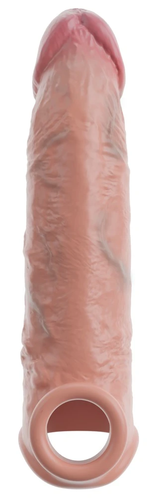 Realistixxx Extension Sleeve, Penishülle mit Hodenring aus Silikon – Realistische Verlängerung um 6,5 cm, mehr Umfang, elastische Passform und sicherer Halt für intensivere Momente