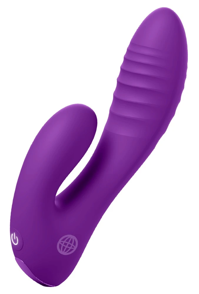 FFH Secret Lover Purple, Fantasy For Her Secret Lover Mini-Rabbitvibrator – Aufreizende Doppelstimulation mit 2 kraftvollen Motoren, 20 Vibrationsmodi und Tastensperre