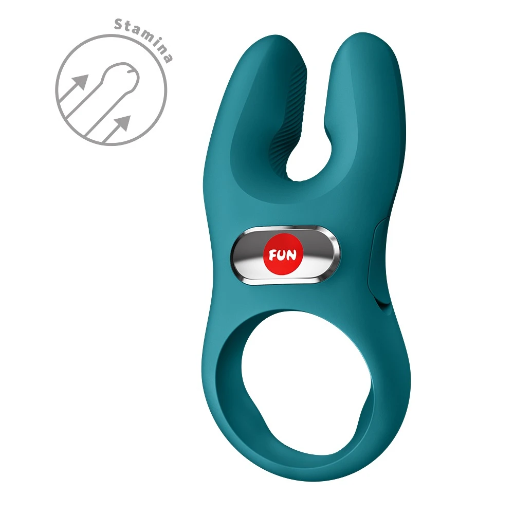 Nos Pro Vibro-Penisring mit 2 Motoren, extra langen Klitoris-Stimulatoren und 7 Modi für intensive Paarmomente