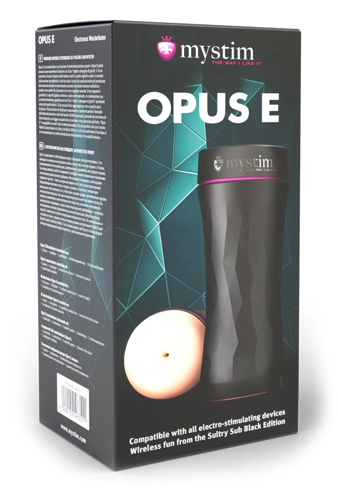 Opus E Anus, Intensiver Masturbator mit Anus-Öffnung – kompatibel mit E-Stim & kabellos nutzbar für starke Solo-Stimulation