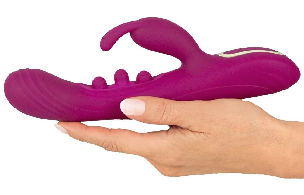 Javida 2F Vibrator Squirting, Javida 2 Function Vibrator mit 3-facher Knocking-Funktion und 7 Vibrationsmodi für intensive G-Zonen- und Klitoris-Stimulation, fördert Squirting-Erleben