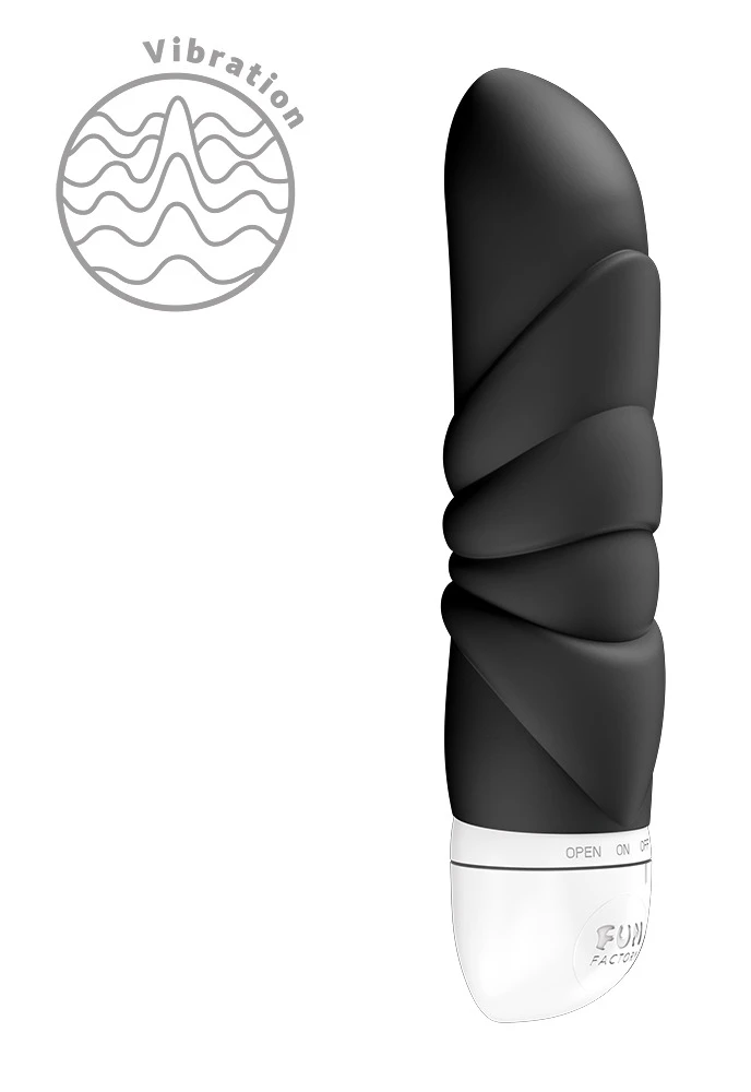 Jam Black, Fun Factory JAM Minivibrator kompakt stark ergonomisch kraftvolle Vibration strukturierte Spitze vielseitig einsetzbar