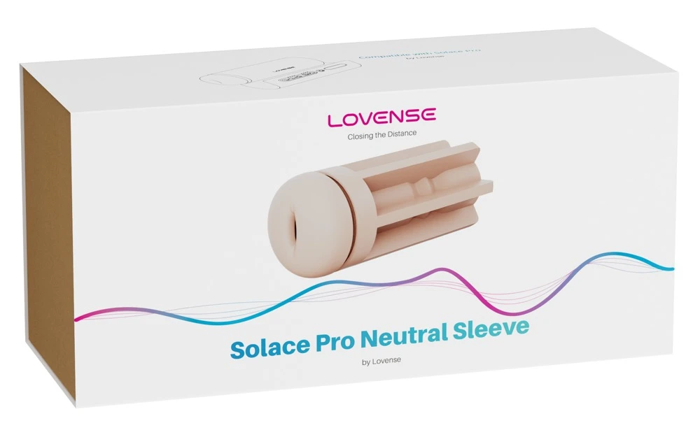 Neutral Sleeve f. Solace Pro, Lovense Solace Pro Sleeve hautnahes Spiel mit intensiver Reizstruktur & enger softelastischer Öffnung