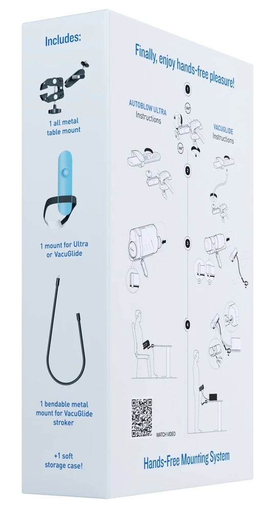 Autoblow Hands-Free Mounting S, Autoblow Tischhalterung – stabile Freihand-Halterung für Ultra & VacuGlide, flexibel einstellbar für intensiven Spaß im Sitzen oder Stehen