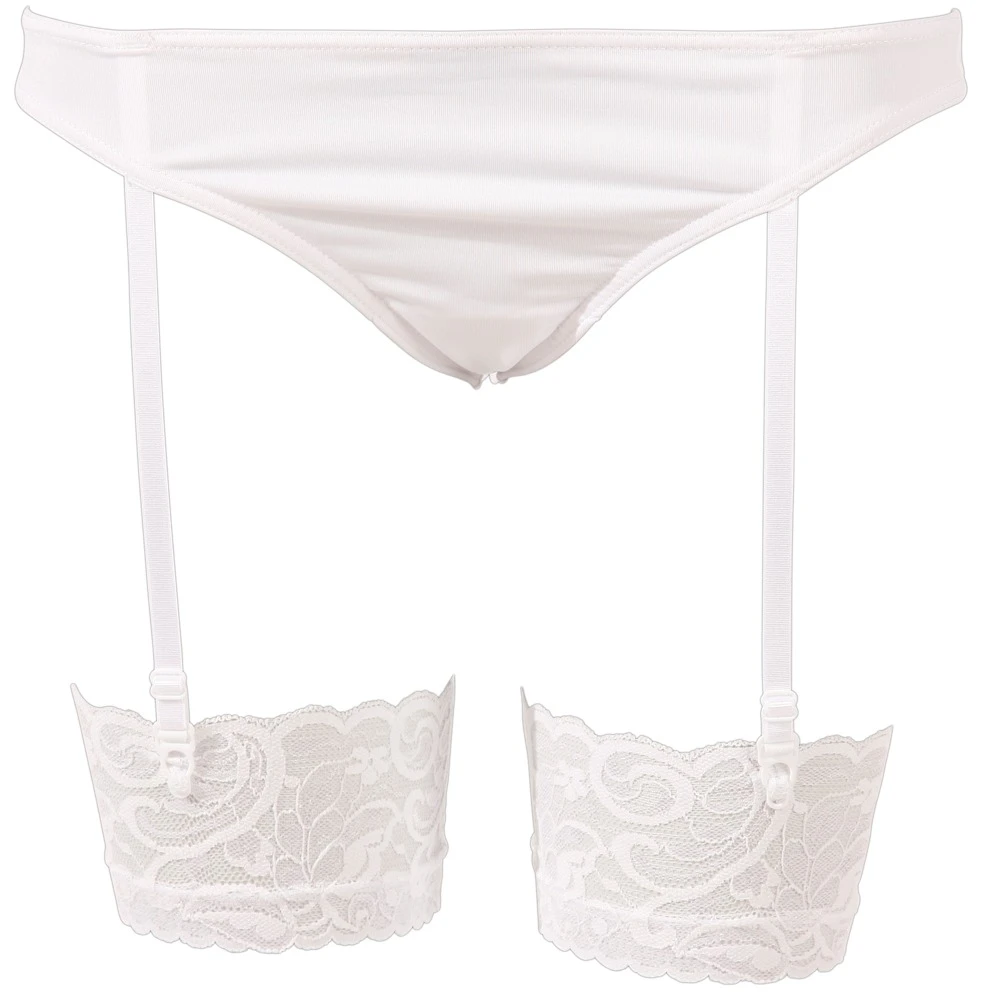 Cottelli COSTUMES Sexy Schulmädchen/Schuluniform Set, Minirock mit angenähtem Rüschen-Slip