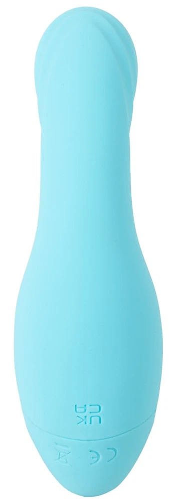 Cuties Mini Vibrator Blue, Mini Vibrator G-Punkt kompakter Silikon Vibrator mit 10 Vibrationsmodi für intensive Tiefenstimulation und leisen Genuss Cuties