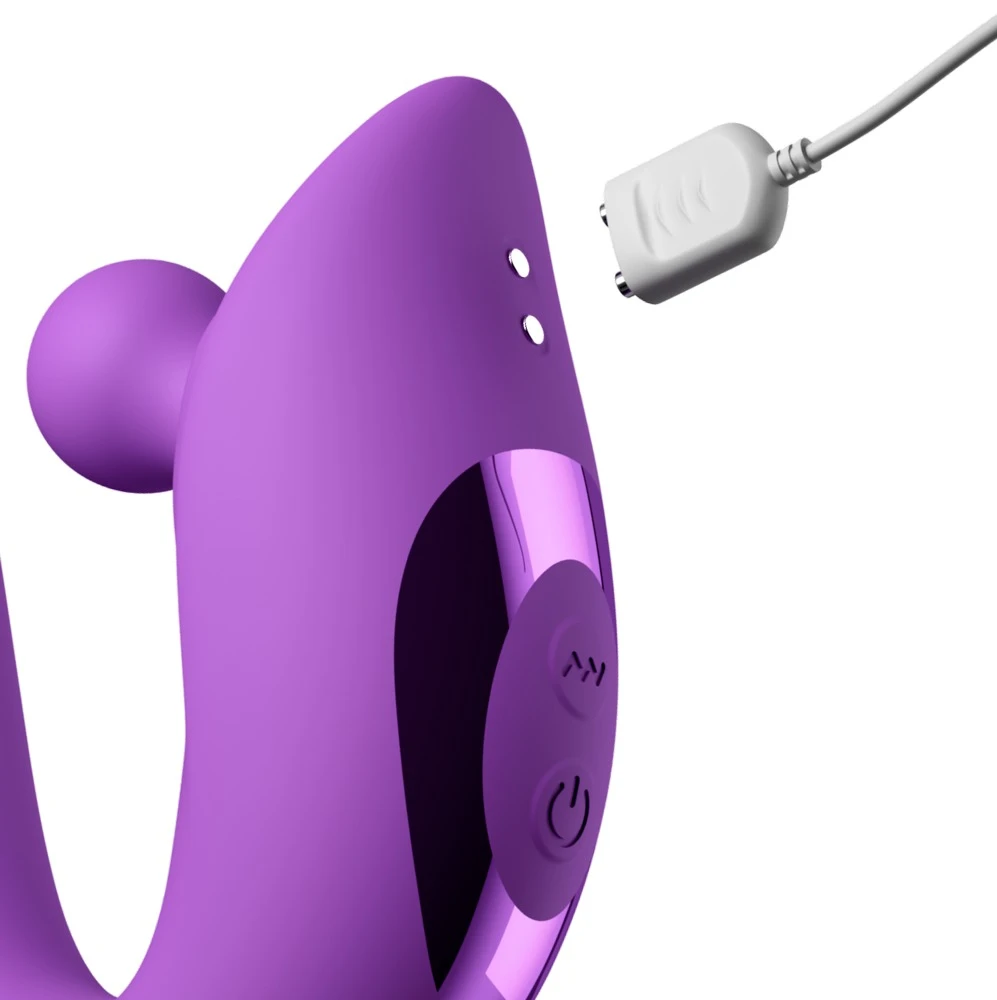 FFH Harmoni Pro Purple, Fantasy For Her Harmoni Pro Rabbitvibrator 4 Motoren Rotationsstimulator G-Punkt Klitorisstimulator Massageperlen Vibrator Silikon USB wiederaufladbar