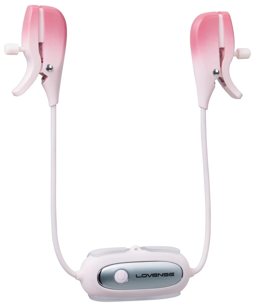 Gemini, Lovense Gemini vibrierende Nippelklemmen mit Halsband für heiße BDSM- und Paare-Spiele Bluetooth Steuerung