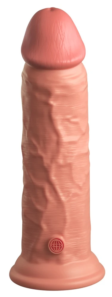 KCE 8 Zolle DD Vibrating Cock, Besser als echt: Weiche Haut, harter Kern und kraftvolle Vibration!