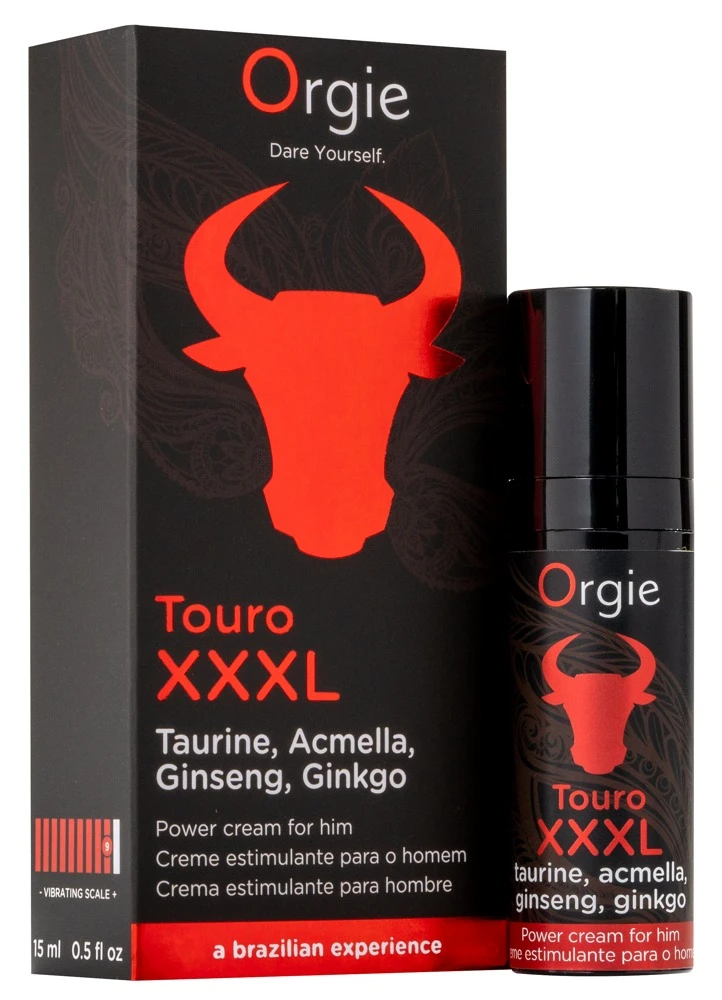 Touro XXXL 15 ml, Touro XXXL Penis-Massagecreme mit Ginseng, Ginkgo & Taurin – stimulierender Effekt für spürbar härteren, pralleren Penis und kraftvolle Performance