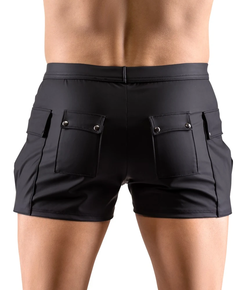 Herren Shorts, elastischem matten Stretchmaterial, Worker-Style, Cargo Look