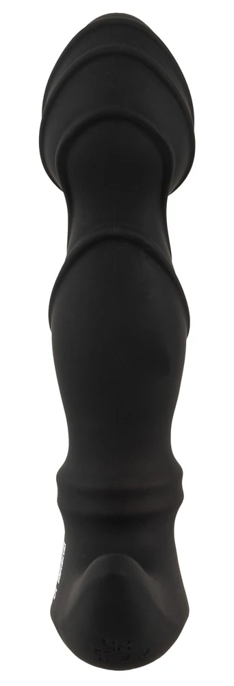 ANOS Moving Rings Butt Plug, ANOS Prostata-Vibrator mit 2 Motoren – intensiver P-Punkt- und Rimming-Genuss durch bewegliche Ringe, 10 Vibrationsmodi und reizstrukturierte Rillenspitze für anales Vergnügen der Extraklasse