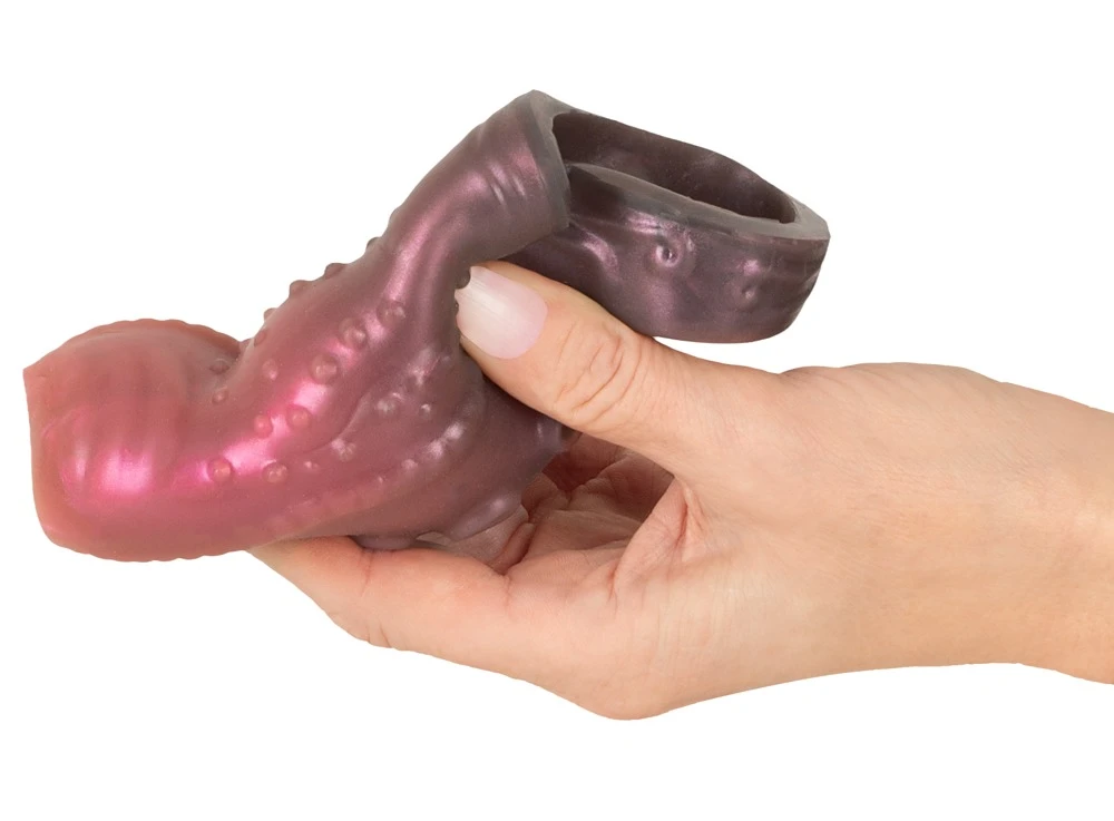 Beasty Cocks Tentacle Sleeve, Erotische Tentacle Sleeve mit offener Penishülle und Hodenring für intensive Stimulation