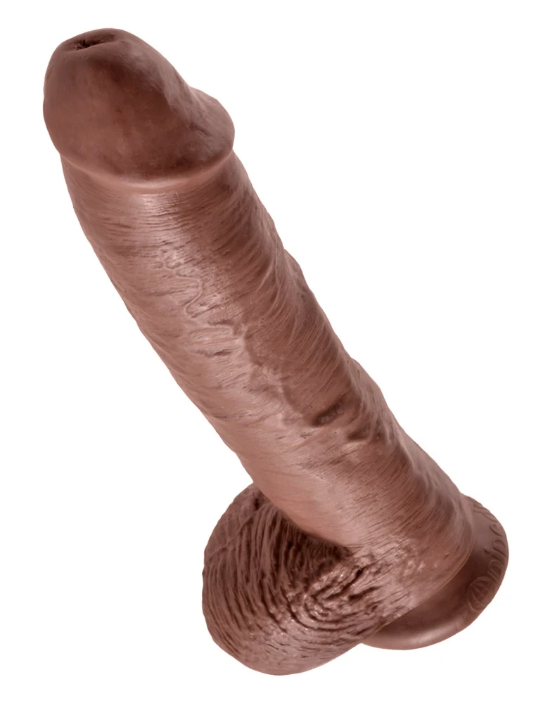 King Cock 10 Zoll Balls Naturdildo mit Saugfuß