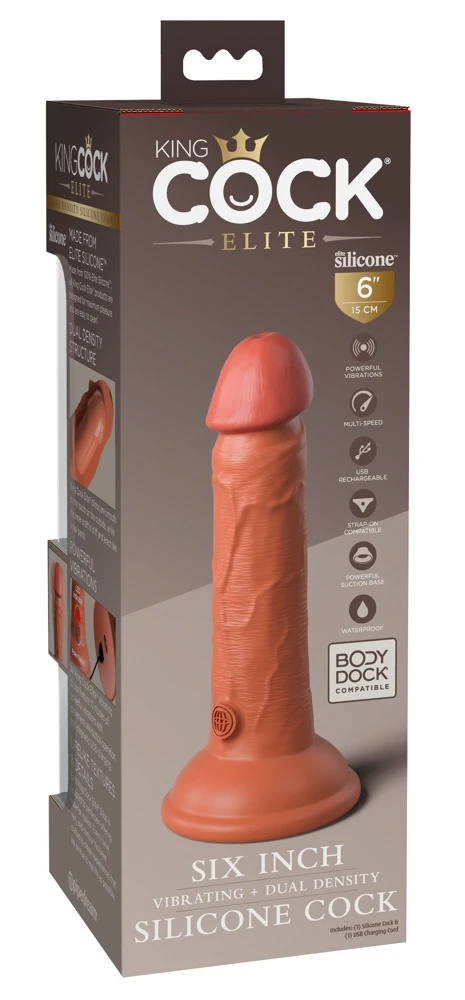 KCE 6 Zoll DD Vibrating Cock DD Vibrator in lebensechter Penisoptik
