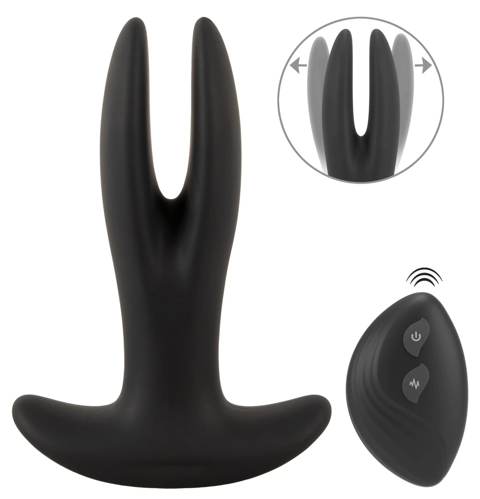 Analstretching deluxe: RC-Vibrator mit 3 Motoren, 8 Modi und Fernbedienung für kontrollierte Lust und gezielte Dehnung