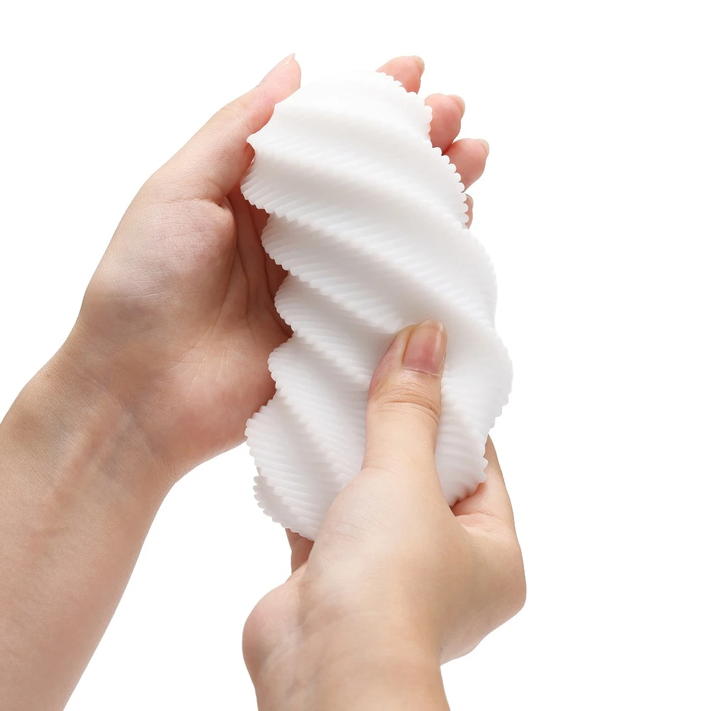 Tenga 3Dx SPIRAL, TENGA 3Dx SPIRAL Masturbator Wiederverwendbar 3D Reliefstruktur Softmaterial Intensiv Massagerillen inkl. Gleitgel