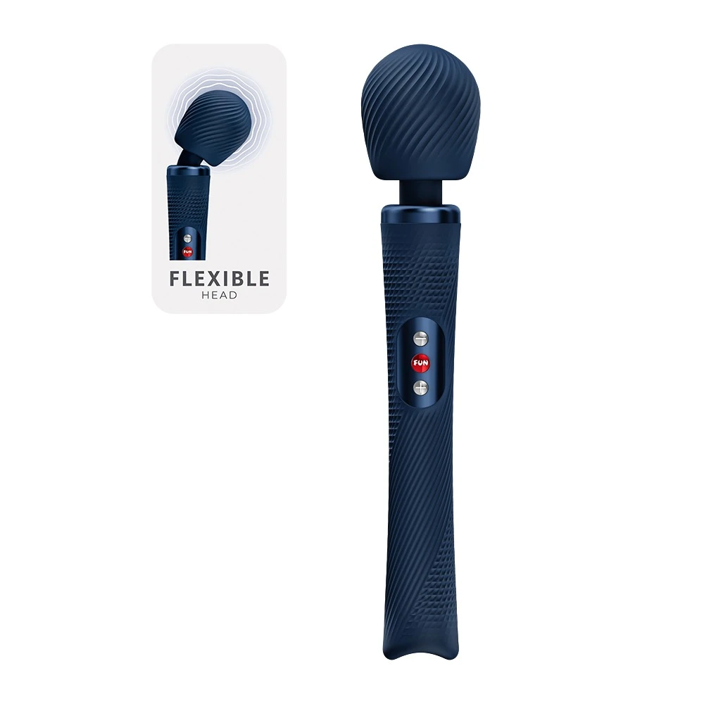 Vim. Premium Massagestab VIM mit kraftvollen Tiefenvibrationen 8 Modi beweglicher Kopf leise stark wiederaufladbar Fun Factory